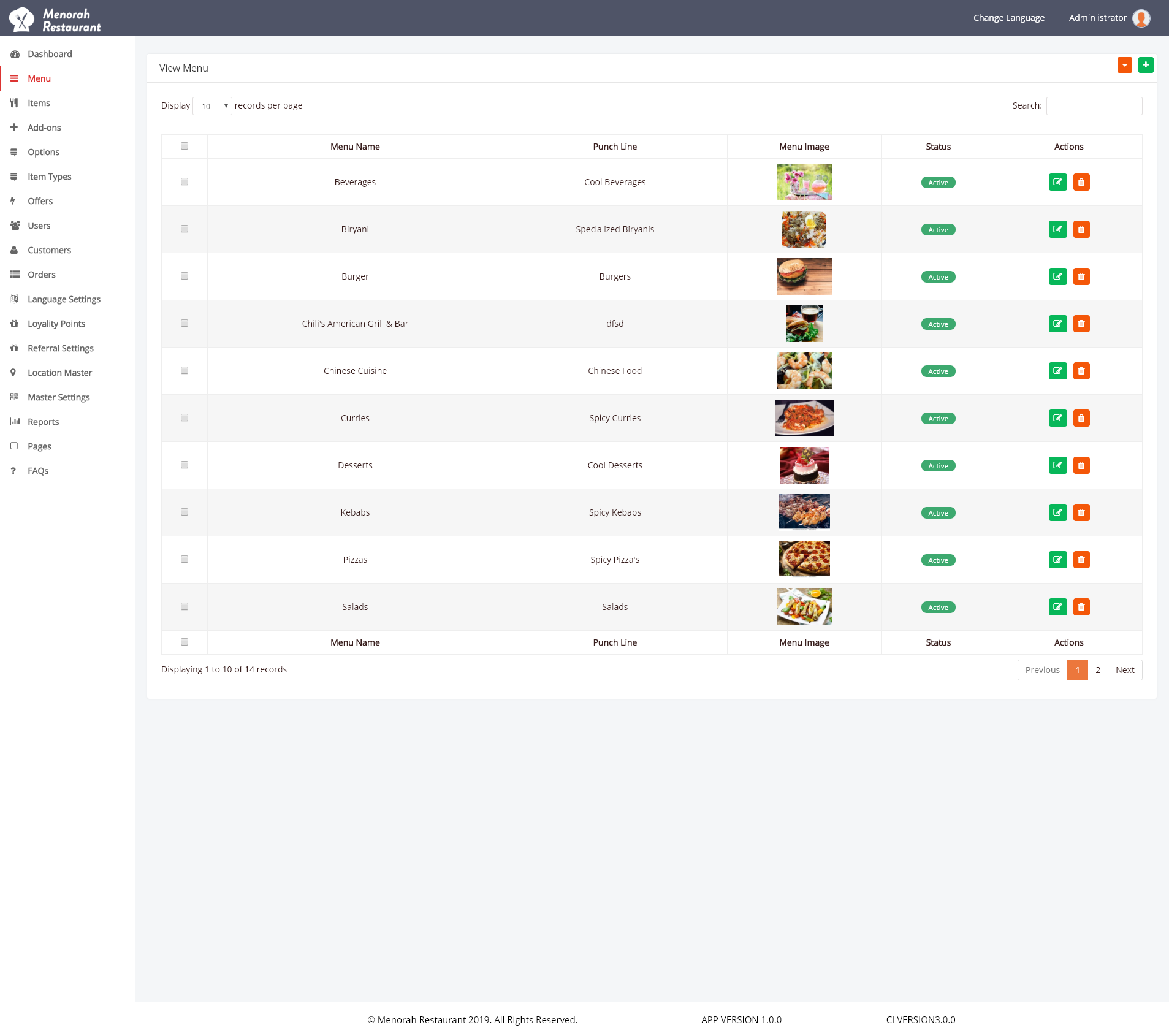 Mã nguồn Hệ thống đặt hàng thực phẩm nhà hàng - full source
