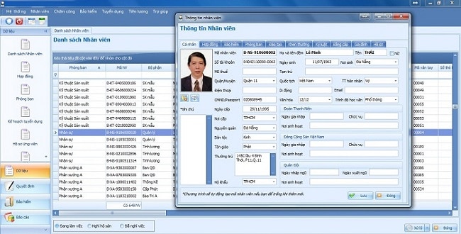 Phần mềm quản lý cán bộ công chức viên chức